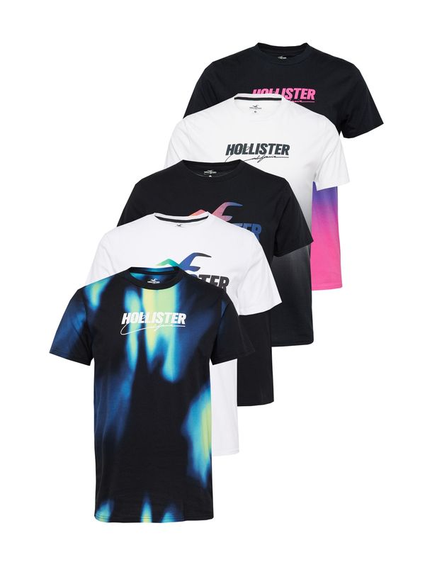 HOLLISTER HOLLISTER Majica  vijolično modra / fuksija / črna / bela