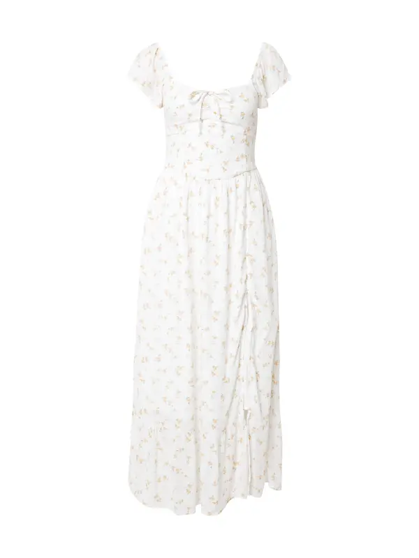 HOLLISTER HOLLISTER Obleka  zlato-rumena / smaragd / bela