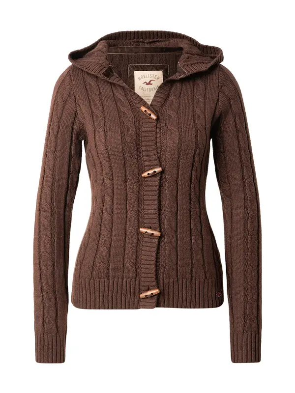 HOLLISTER HOLLISTER Pletena jopa  temno rjava