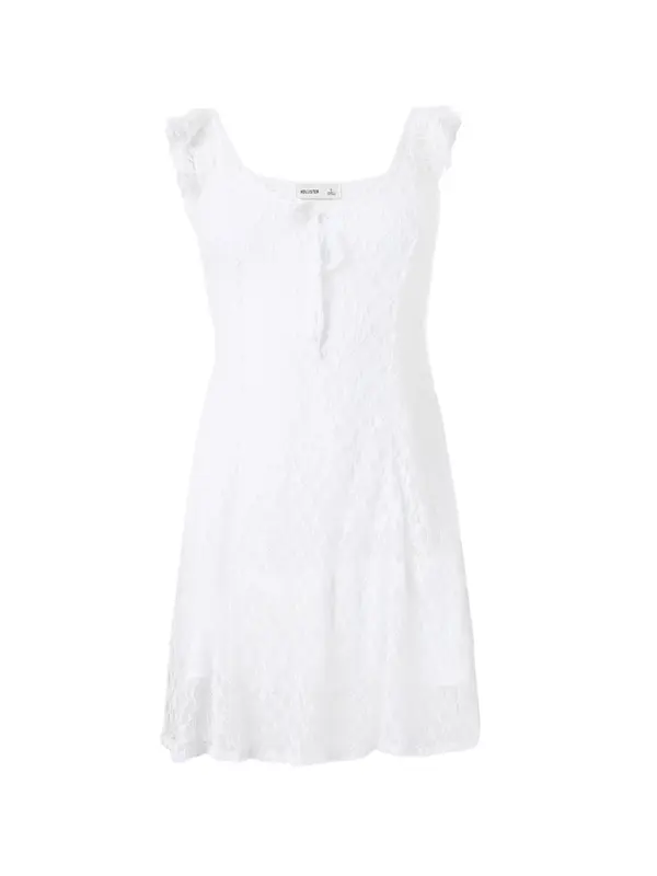 HOLLISTER HOLLISTER Poletna obleka  bela