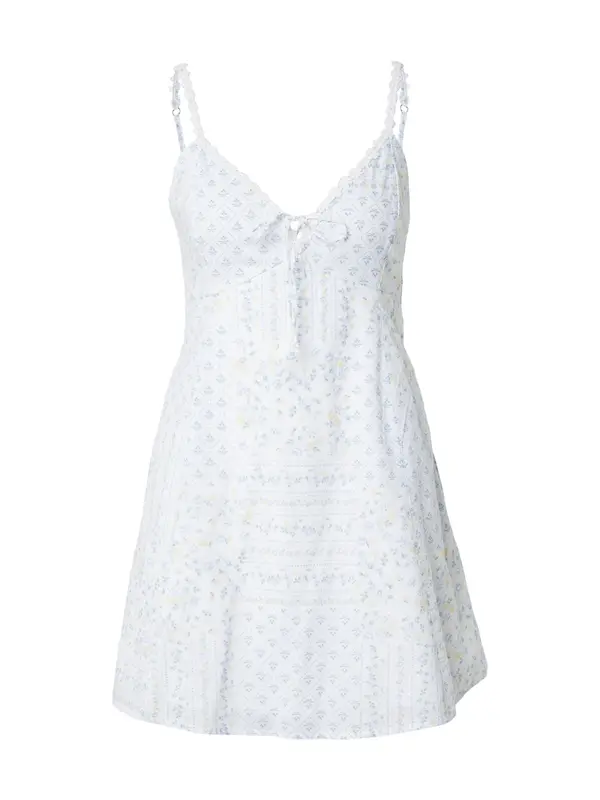 HOLLISTER HOLLISTER Poletna obleka 'DAISY'  pastelno modra / svetlo rumena / bela
