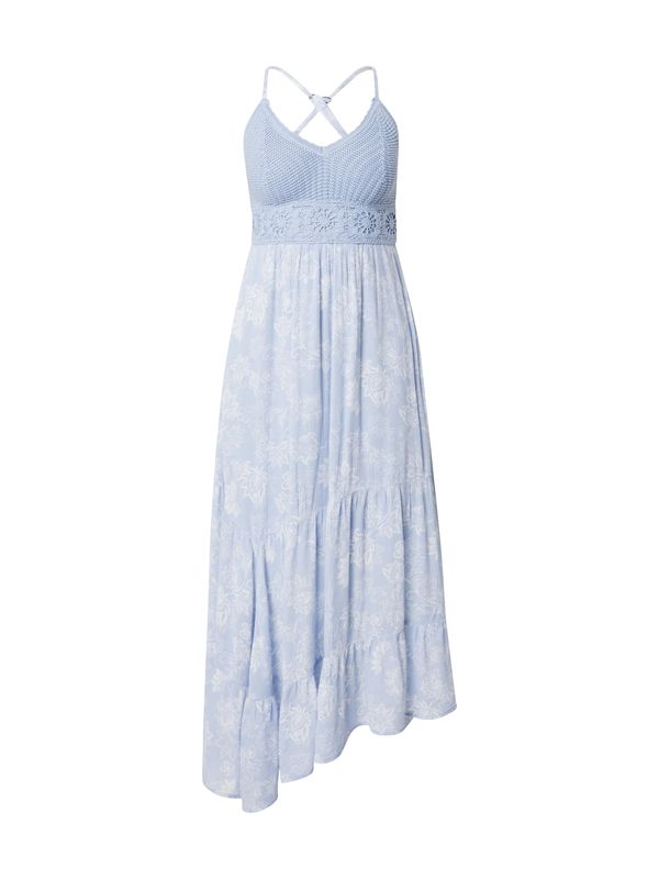 HOLLISTER HOLLISTER Poletna obleka  svetlo modra / bela