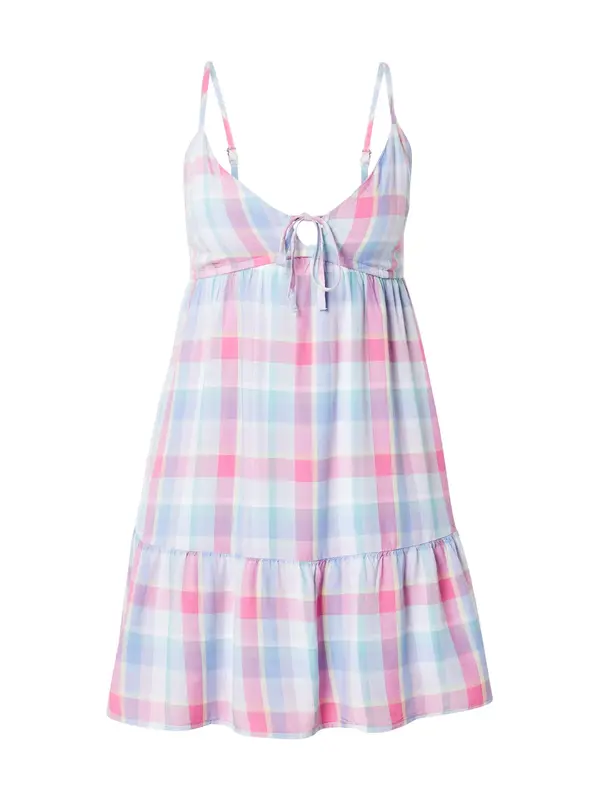 HOLLISTER HOLLISTER Poletna obleka  svetlo modra / majnica / svetlo roza / bela