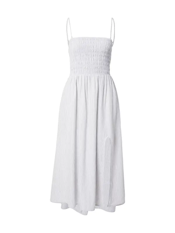 HOLLISTER HOLLISTER Poletna obleka  svetlo siva / bela