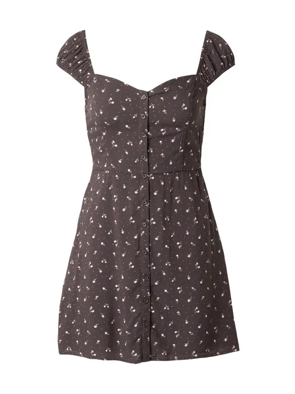 HOLLISTER HOLLISTER Poletna obleka  temno rjava / rosé / bela