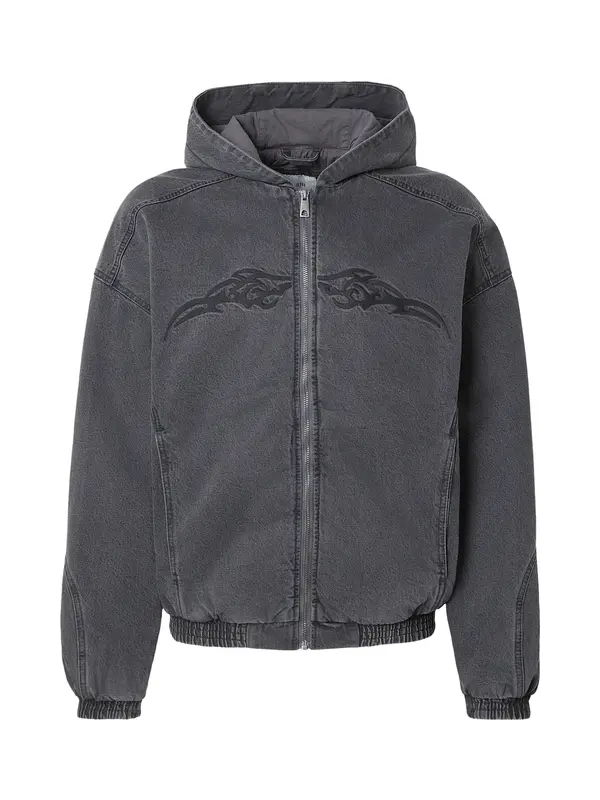 HOLLISTER HOLLISTER Prehodna jakna  črn denim