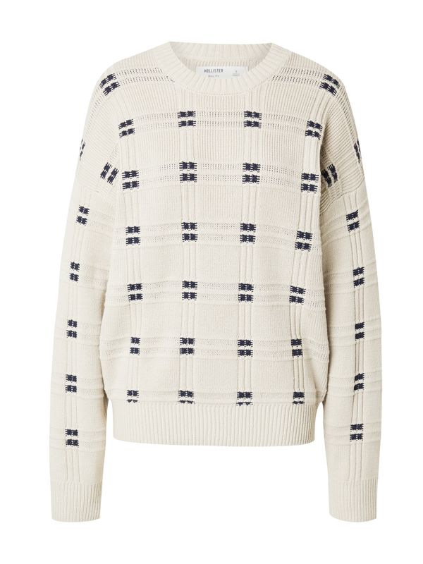 HOLLISTER HOLLISTER Pulover  mornarska / svetlo siva