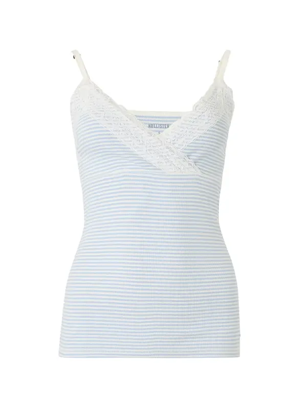 HOLLISTER HOLLISTER Top  pastelno modra / bela