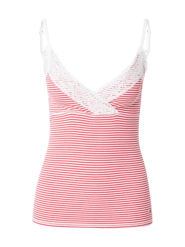 HOLLISTER HOLLISTER Top  rdeča / volneno bela
