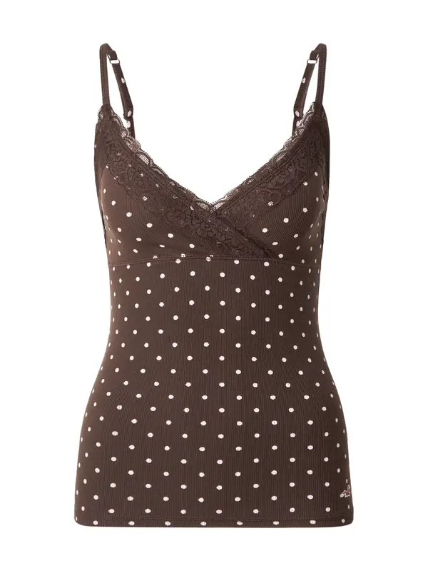 HOLLISTER HOLLISTER Top  rjava / bela