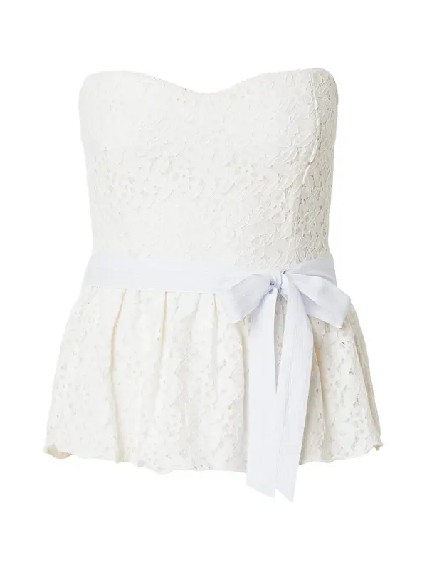 HOLLISTER HOLLISTER Top  svetlo modra / bela