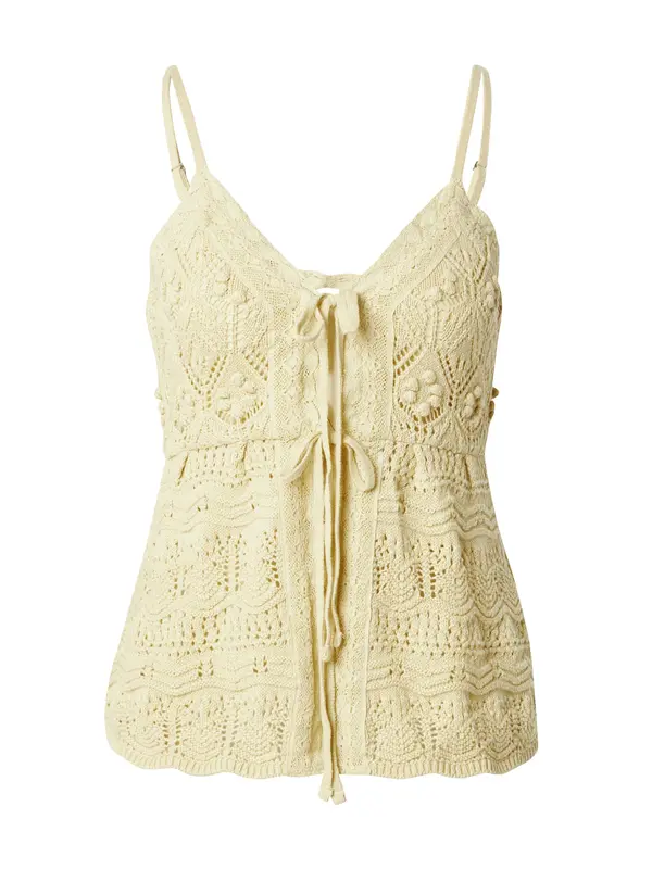 HOLLISTER HOLLISTER Top z naramnicami  svetlo rumena