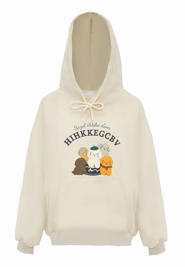 HOMEBASE HOMEBASE Majica  bež / čokolada / oranžna / črna