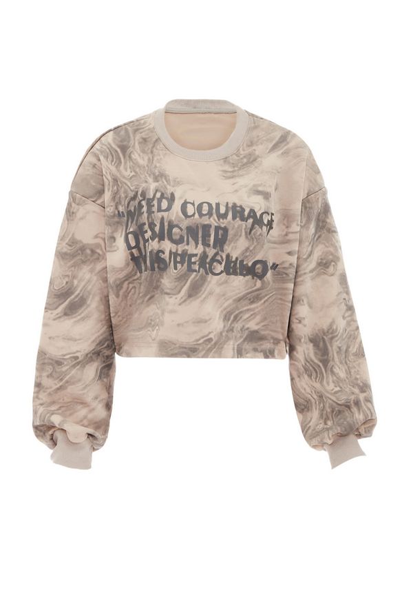 HOMEBASE HOMEBASE Majica  bež / kaki / črna