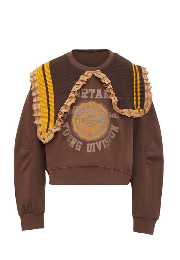 HOMEBASE HOMEBASE Majica  temno rjava / kari / temno siva