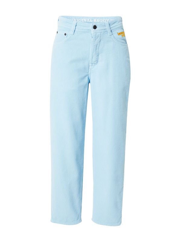 HOMEBOY HOMEBOY Hlače  svetlo modra / oranžna