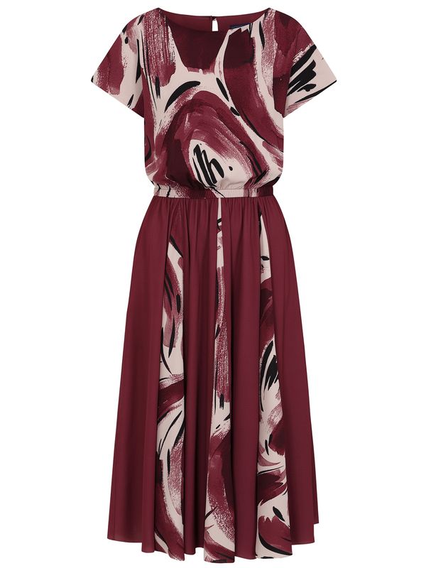 HotSquash HotSquash Obleka  burgund / črna / off-bela