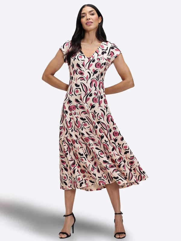 HotSquash HotSquash Obleka  roza / črna / volneno bela