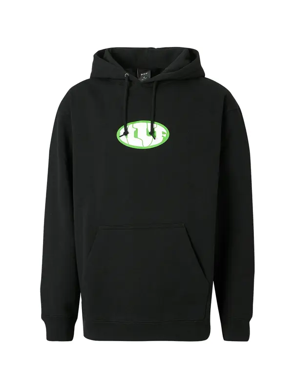 HUF HUF Majica  limeta / črna / bela