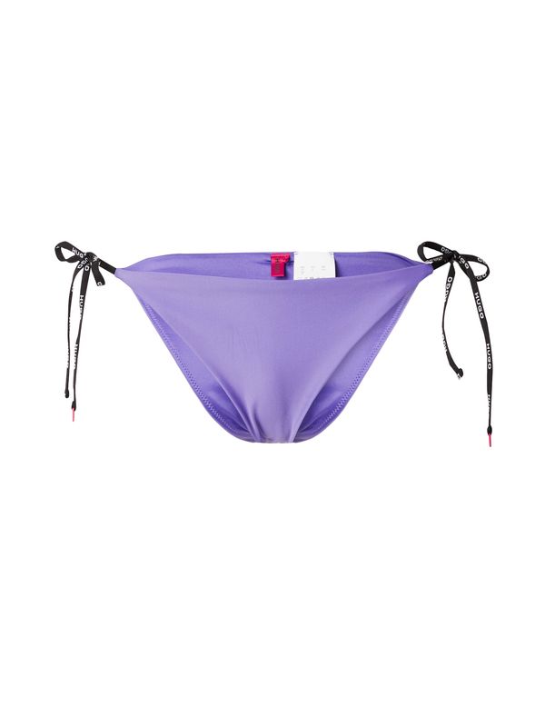 HUGO HUGO Bikini hlačke 'PURE'  svetlo lila / črna / bela