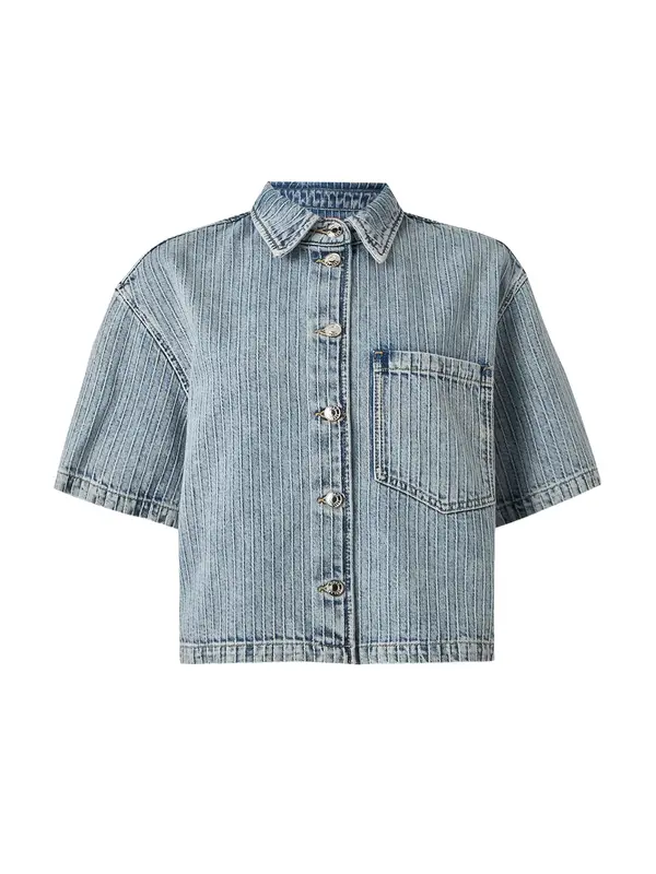 HUGO HUGO Bluza 'Gesila_1'  moder denim / bela