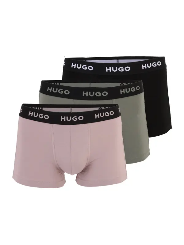 HUGO HUGO Boksarice  siva / roza / črna