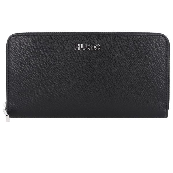 HUGO HUGO Denarnica 'Chris'  črna / srebrna