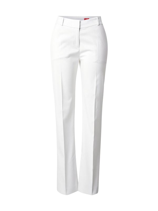 HUGO HUGO Hlače na rob 'Hambori'  bela