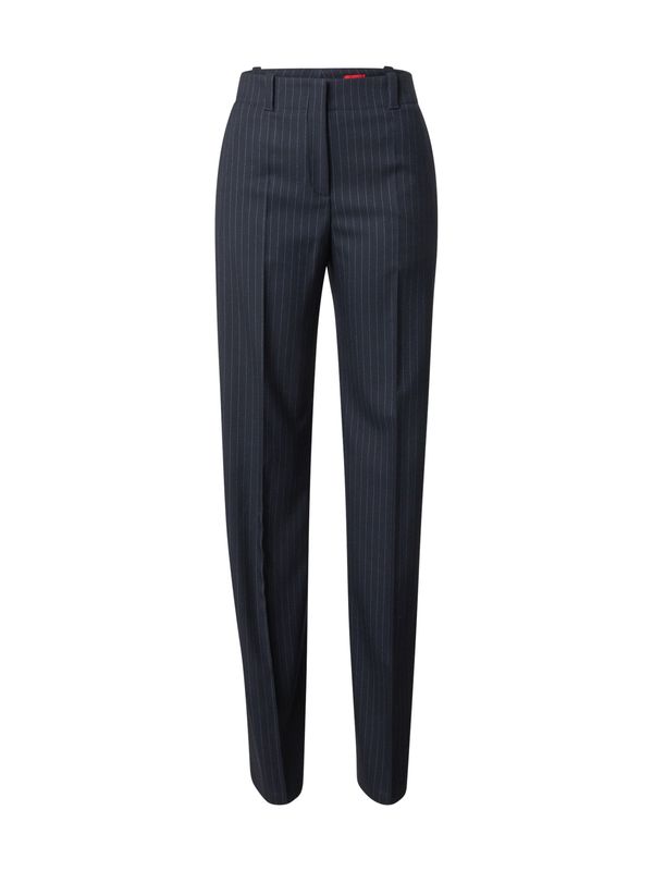 HUGO HUGO Hlače na rob 'Hulana'  mornarska / bela