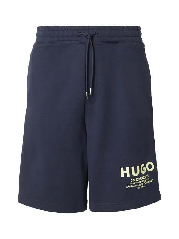 HUGO HUGO Hlače 'Nomario'  mornarska / jabolko