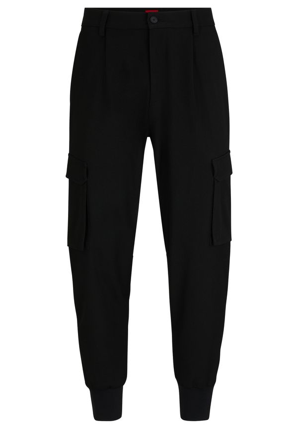 HUGO HUGO Kargo hlače 'Glavin241'  črna