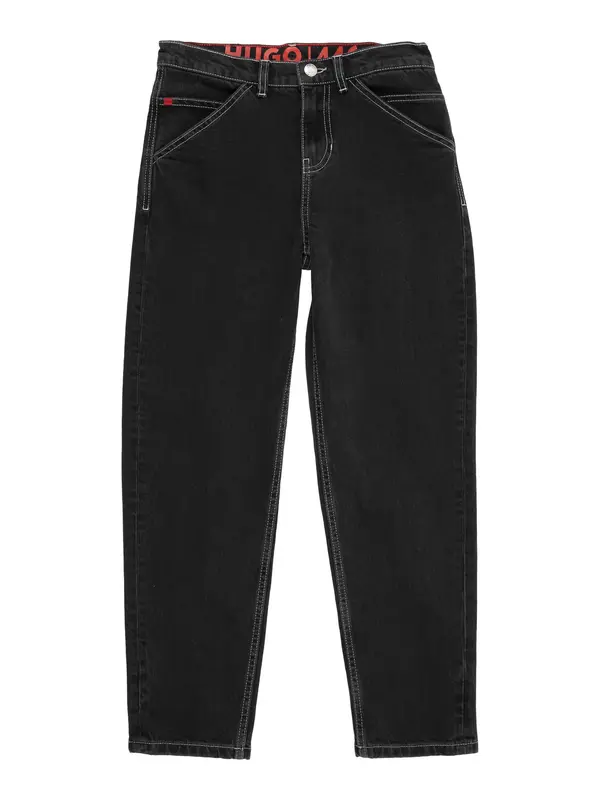HUGO HUGO Kavbojke  črn denim