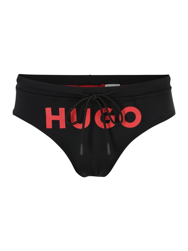 HUGO HUGO Kratke kopalne hlače 'LAGUNA'  rdeča / črna