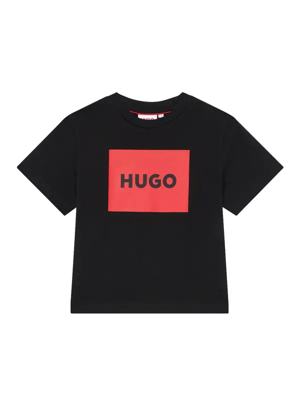 HUGO HUGO Majica  brusnica / črna