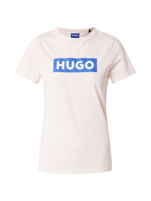 HUGO HUGO Majica 'Classic'  azur / pastelno roza