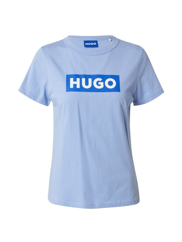 HUGO HUGO Majica 'Classic'  modra / golobje modra / bela