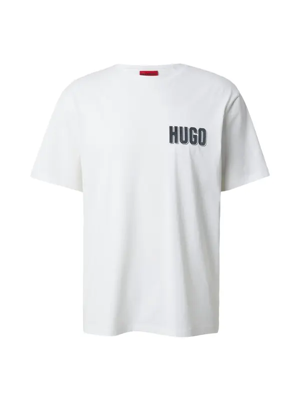 HUGO HUGO Majica 'Derlyns'  bež / oranžno rdeča / črna