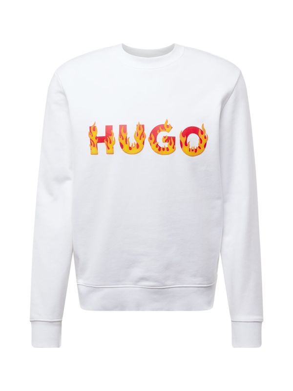 HUGO HUGO Majica 'Ditmo'  rumena / temno oranžna / bela