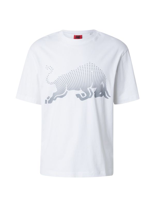 HUGO HUGO Majica 'Dricard_RB'  siva / bela