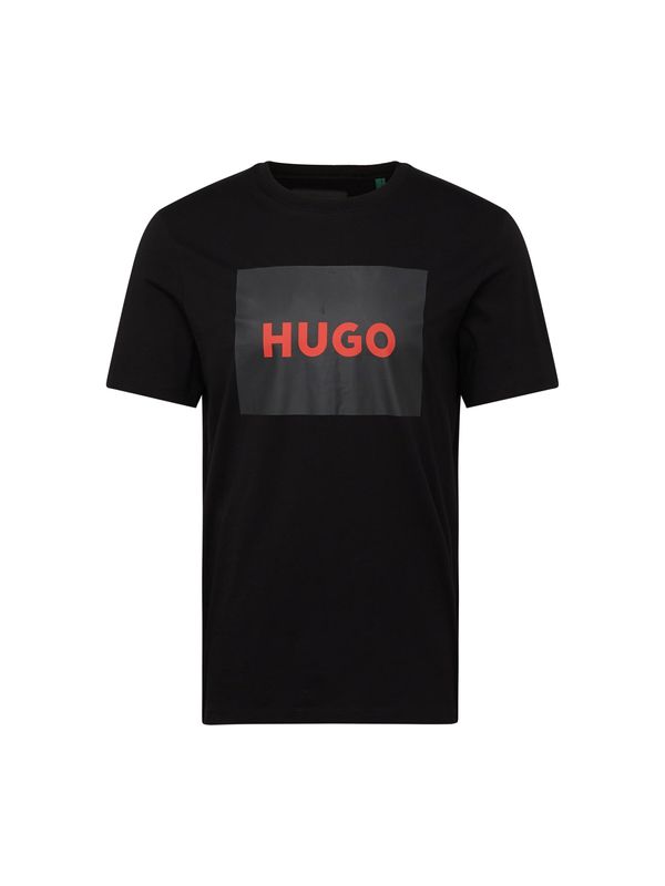 HUGO HUGO Majica 'Dulive222'  rdeča / črna