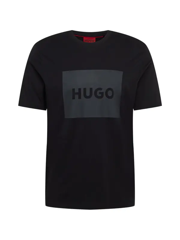 HUGO HUGO Majica 'Dulive222'  temno siva / črna
