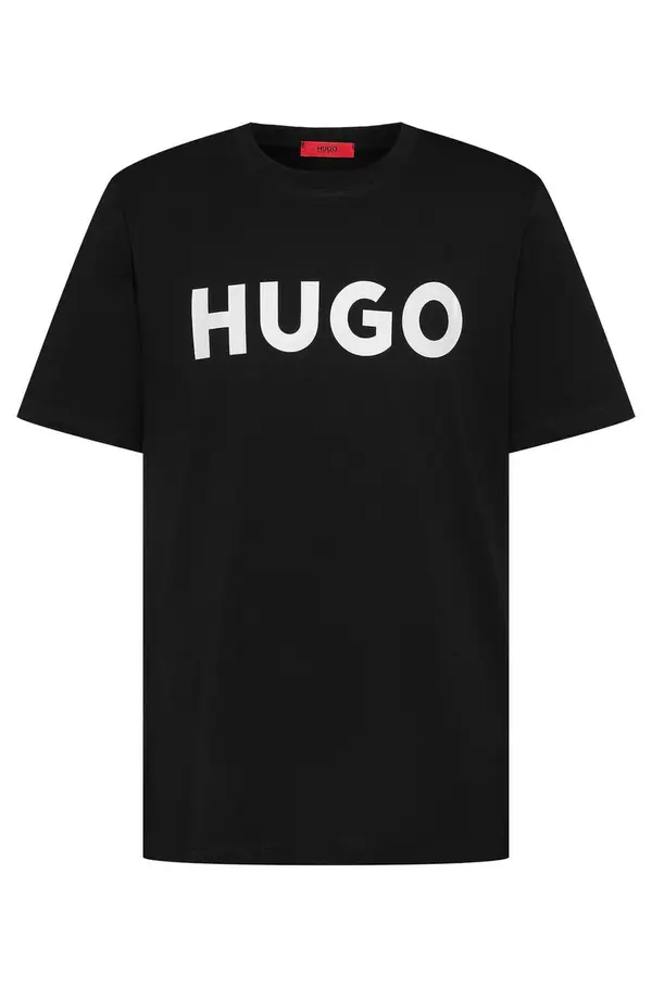HUGO HUGO Majica 'Dulivio'  črna / bela