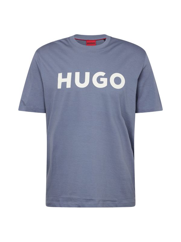 HUGO HUGO Majica 'Dulivio'  golobje modra / bela