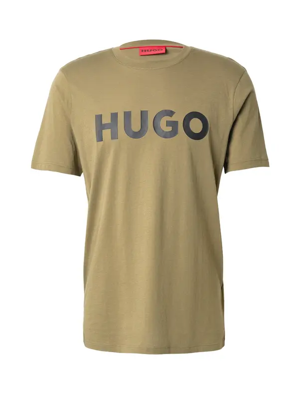 HUGO HUGO Majica 'Dulivio'  oliva / črna