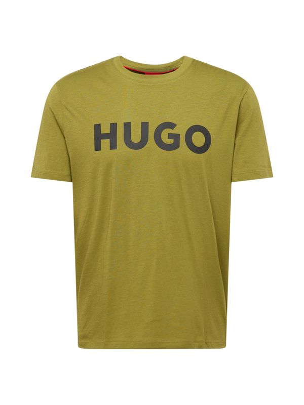 HUGO HUGO Majica 'Dulivio'  oliva / črna