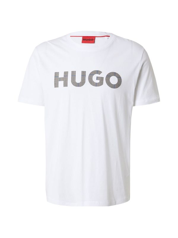 HUGO HUGO Majica 'Dulivio'  opal / siva / bela