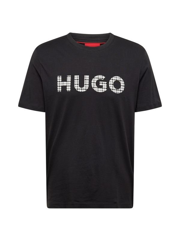 HUGO HUGO Majica 'Dulivio'  siva / črna / bela