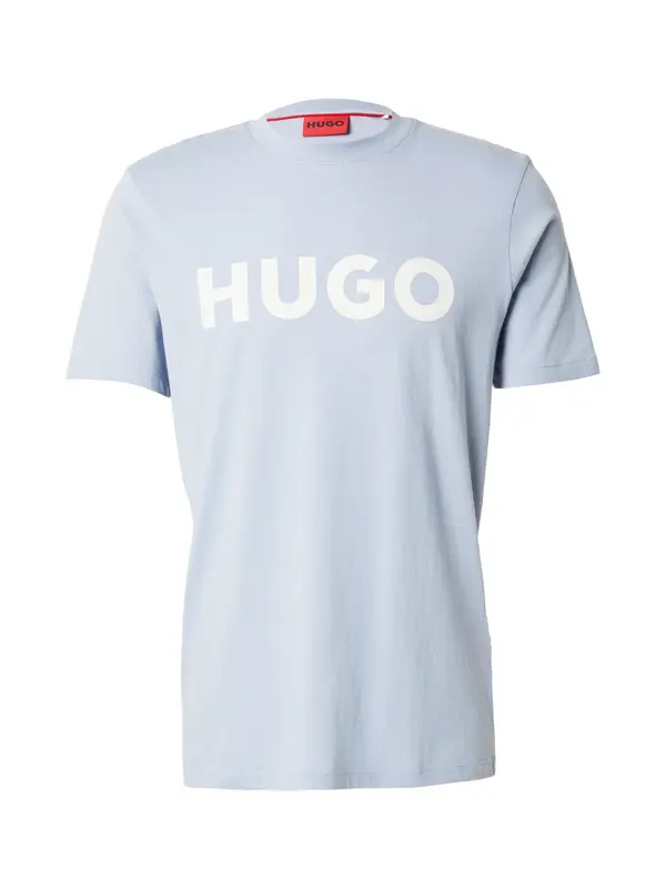 HUGO HUGO Majica 'Dulivio'  svetlo modra / bela