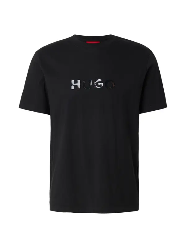 HUGO HUGO Majica 'Dumeo'  čokolada / črna