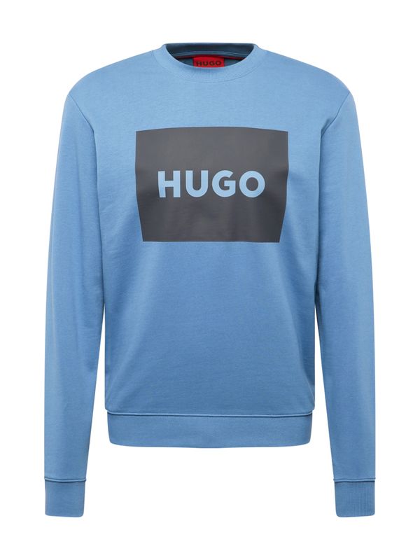 HUGO HUGO Majica 'Duragol'  nebeško modra / črna